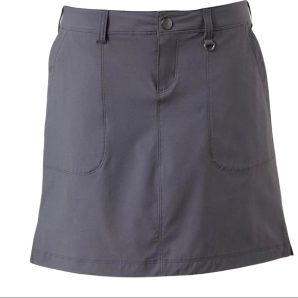 REI Northway Skort Skirt Stretch Asphalt Grey Hiking Activewear Travel Quick Dry - Picture 5 of 14